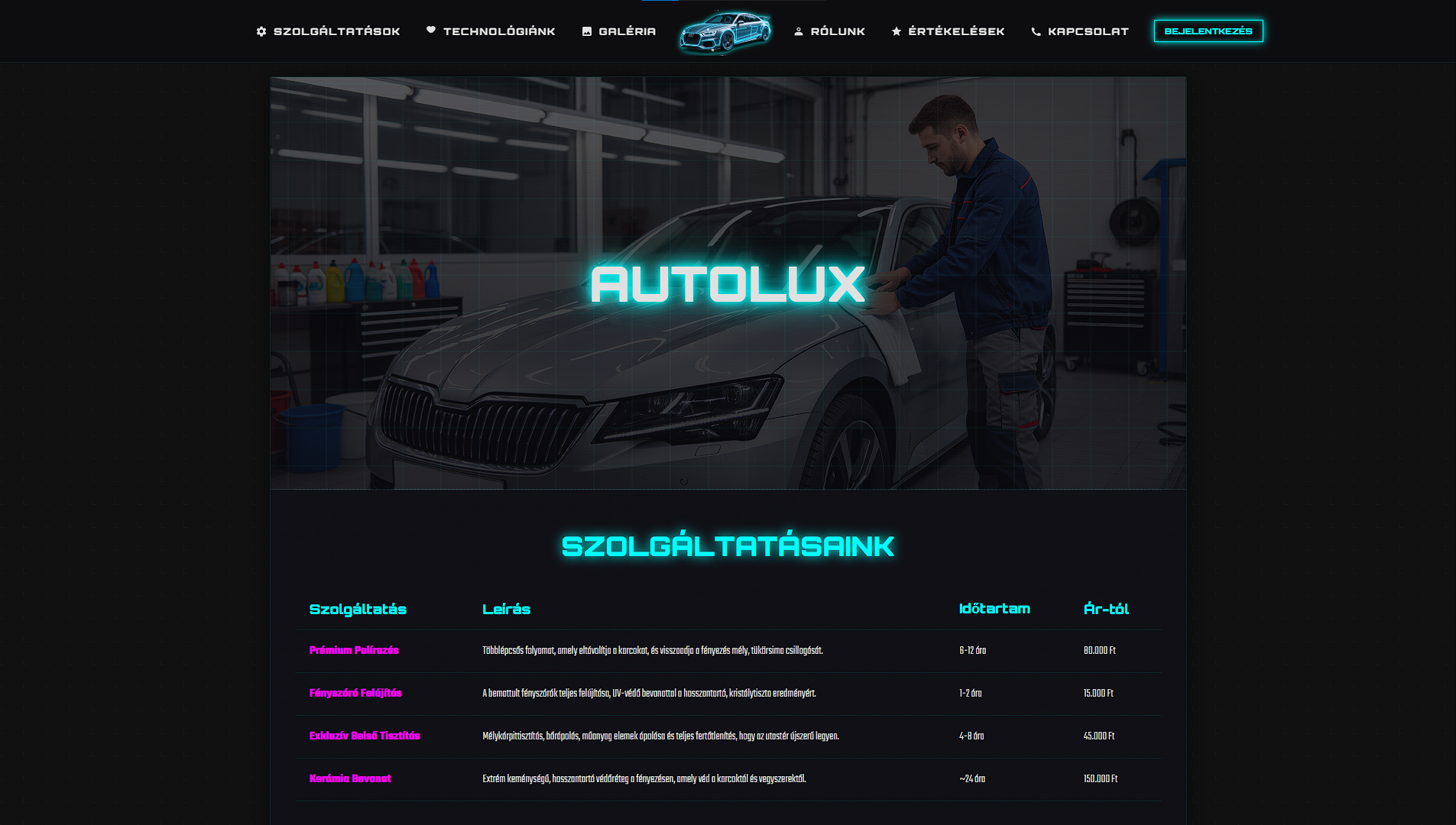[ 1 ] AutoLux Style (Látványterv)